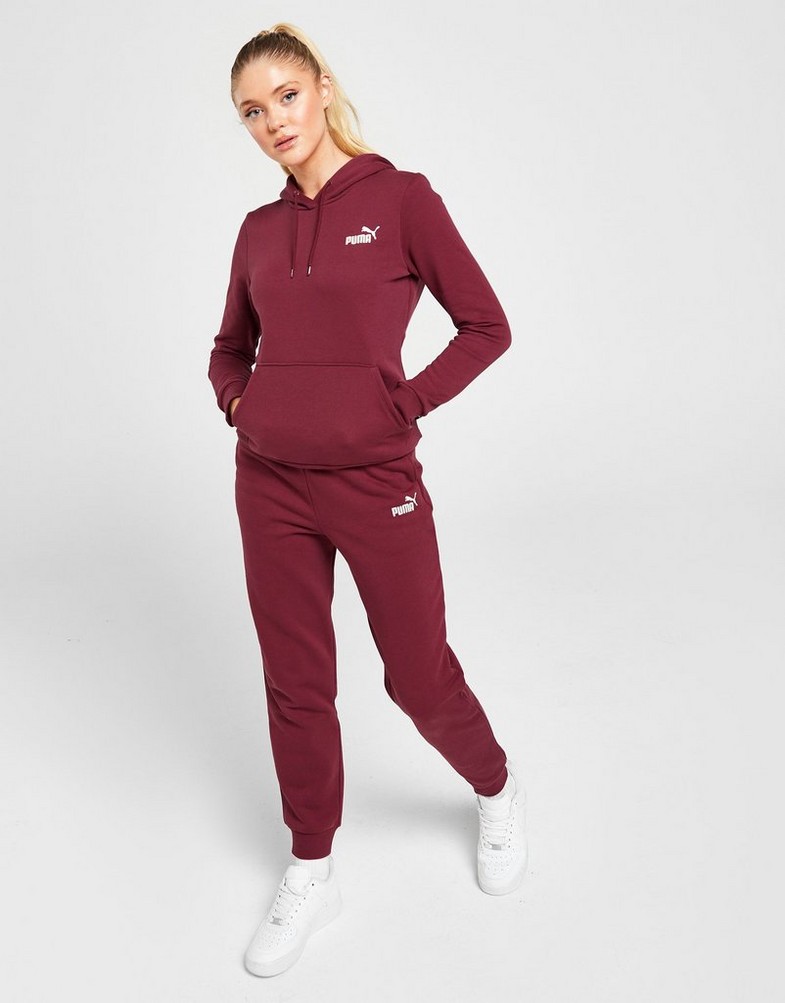 Bluza damska PUMA BLUZA Z KAPTUREM ESS+ EMBROIDERY HOODIE FL 67000434 Bordowy