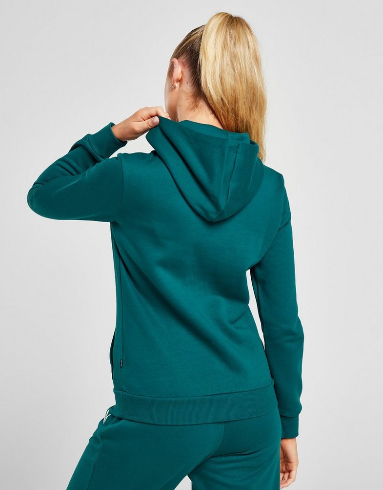 Dámská mikina PUMA MIKINA S KAPUCÍ ESS+ EMBROIDERY HOODIE FL 67000408 Zelená