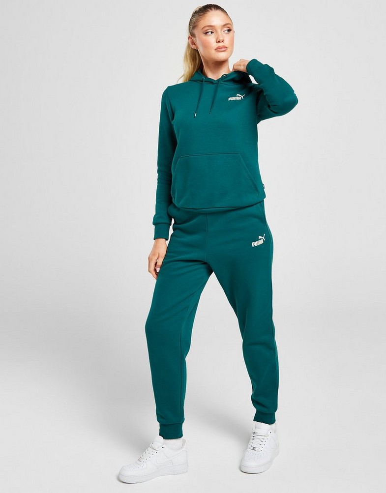 Dámská mikina PUMA MIKINA S KAPUCÍ ESS+ EMBROIDERY HOODIE FL 67000408 Zelená