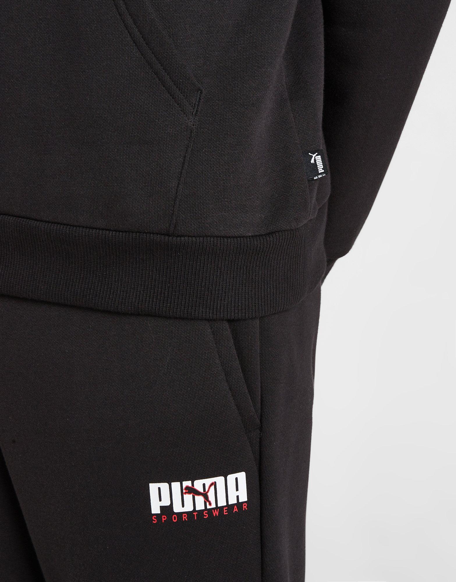 Gyerek pulóver PUMA PULÓVER KAPUCNIS KEY GRAPHIC HOODIE B FL 67508656 Fekete