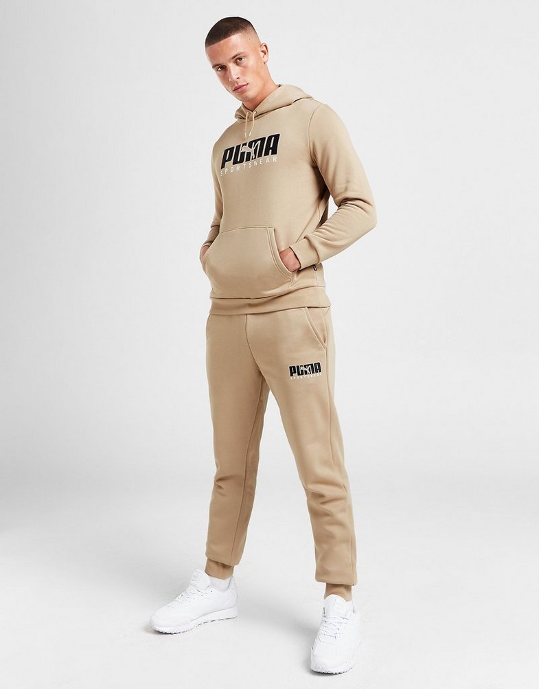 Pantaloni pentru bărbați PUMA PANTALONI  KEY GRAPHIC PANTS FL 62303630 Bej