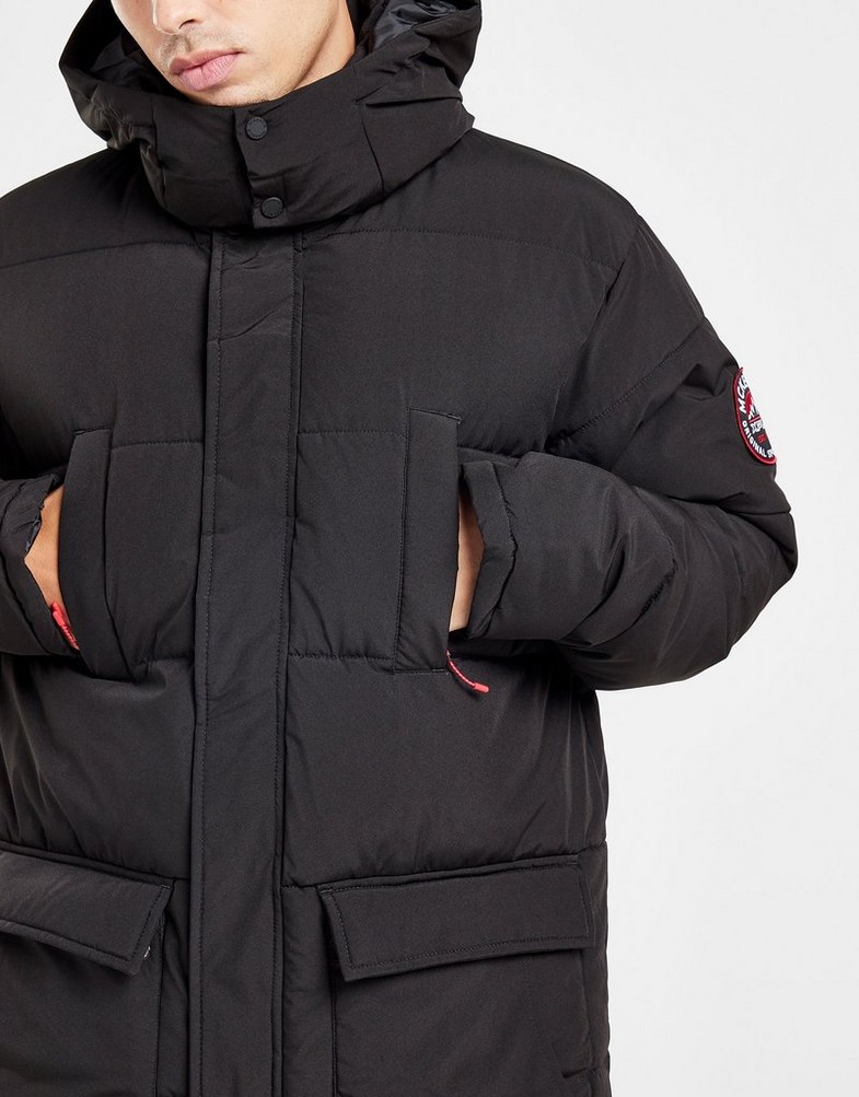 Férfi kabát MCKENZIE KABÁT GROVE PARKA MET W JACKET MCKTM15902090 Fekete