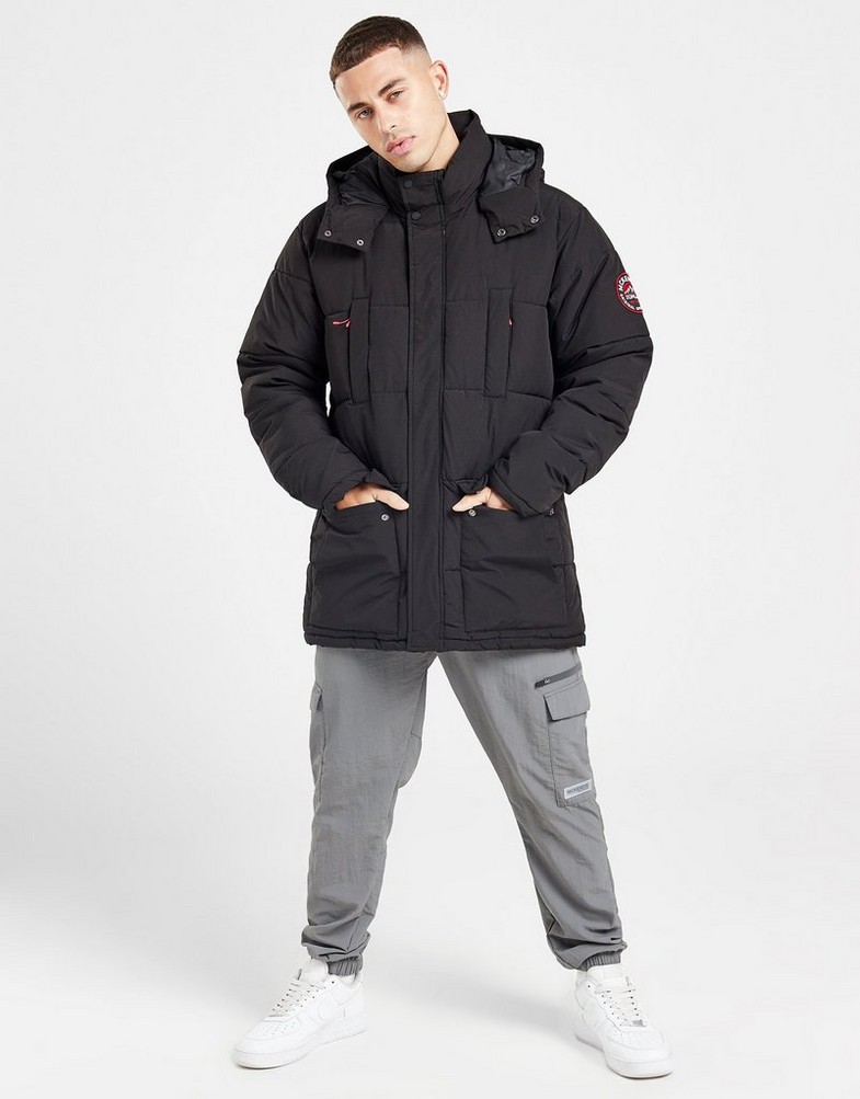 Férfi kabát MCKENZIE KABÁT GROVE PARKA MET W JACKET MCKTM15902090 Fekete