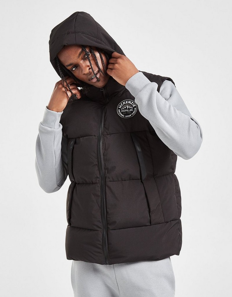 Vestă pentru bărbați MCKENZIE VESTĂ EXERT GLT MET GILET MCKTM15903090 Negru