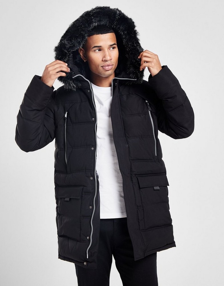 SUPPLY&DEMAND КУРТКА ЗИМОВА TAYMORE LONG PARKA SUPTM16635 Чорний