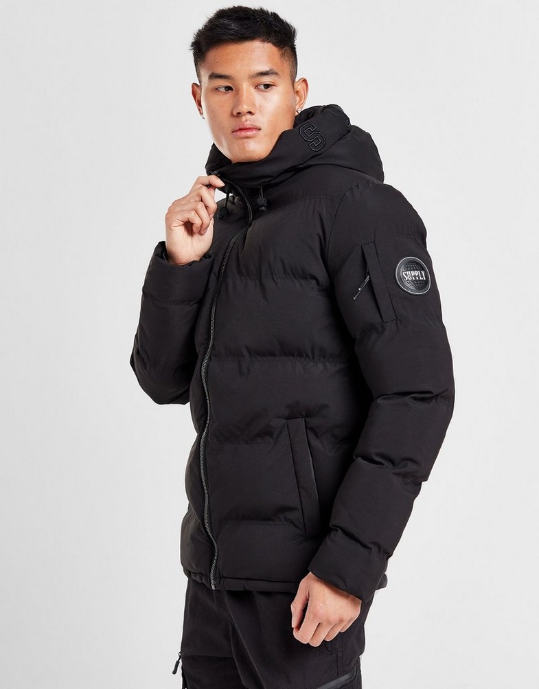 Kurtka męska SUPPLY&DEMAND KURTKA ZIMOWA NIKOL PUFFER BLK