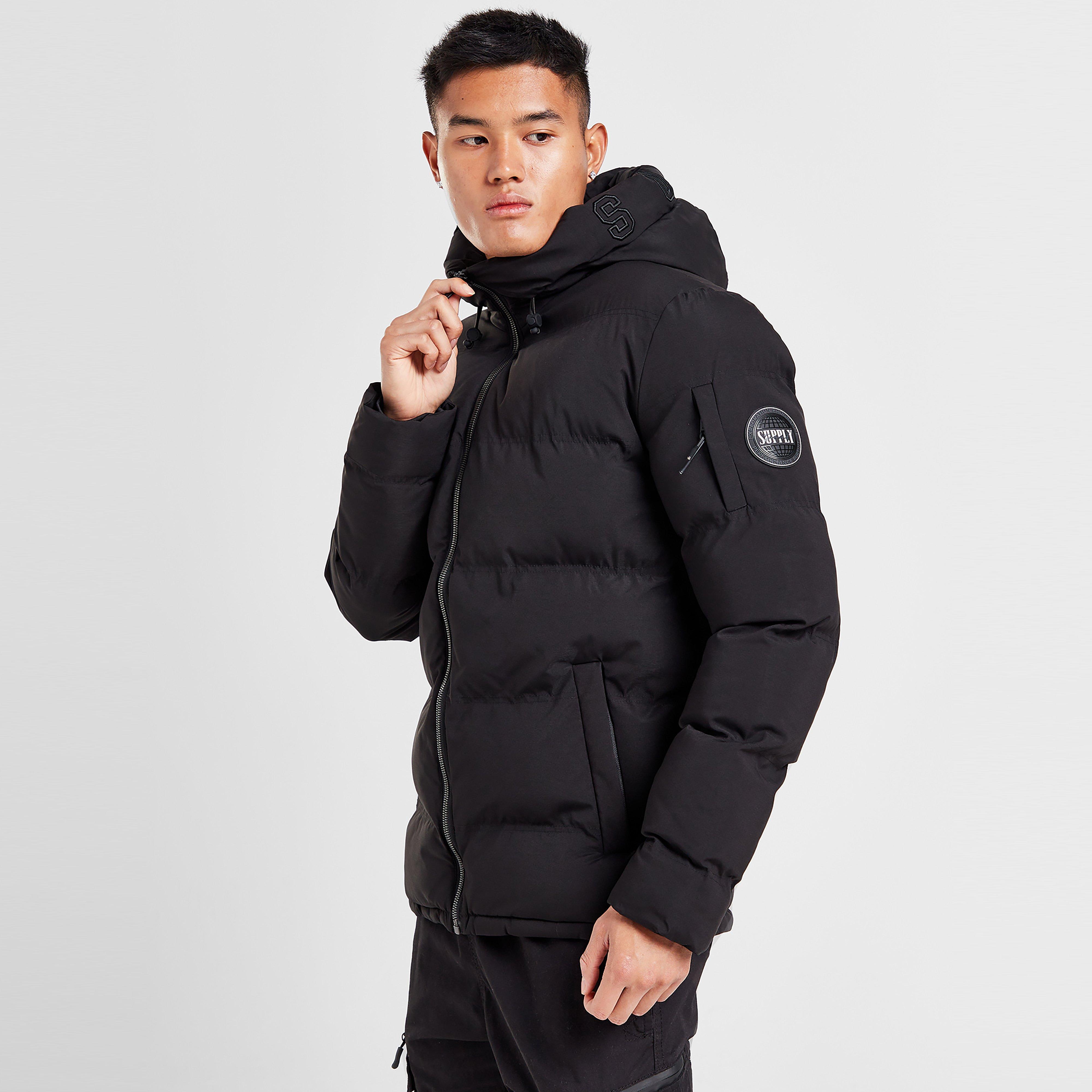 Pánska zimná bunda SUPPLY&DEMAND BUNDA ZIMNÁ NIKOL PUFFER BLK