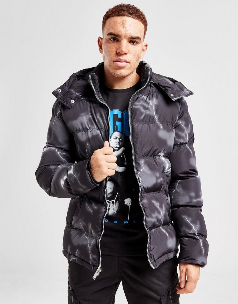 Férfi kabát SUPPLY&DEMAND KABÁT TÉLI ODIN JACKET BLK/GRY