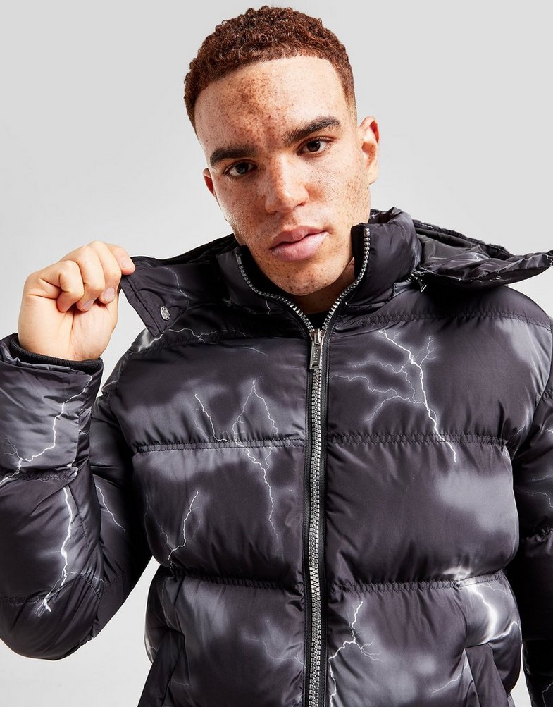 Férfi kabát SUPPLY&DEMAND KABÁT TÉLI ODIN JACKET BLK/GRY