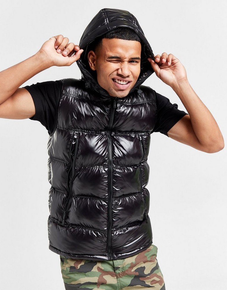 Pánska vesta SUPPLY&DEMAND VESTA NOVO GILET BLK SUPTM16631 Černá