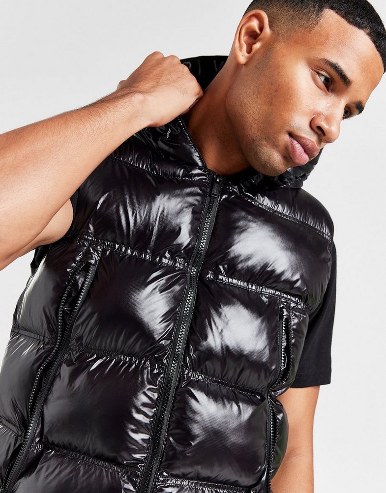 Pánska vesta SUPPLY&DEMAND VESTA NOVO GILET BLK SUPTM16631 Černá