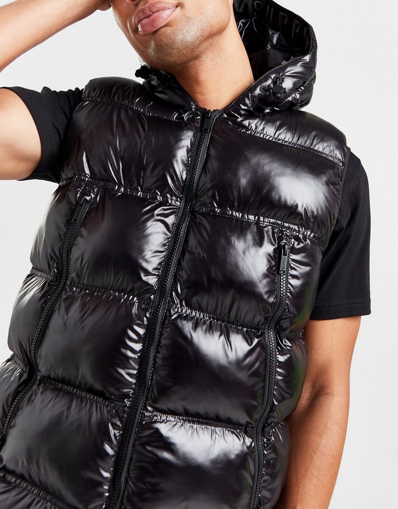 Pánska vesta SUPPLY&DEMAND VESTA NOVO GILET BLK SUPTM16631 Černá