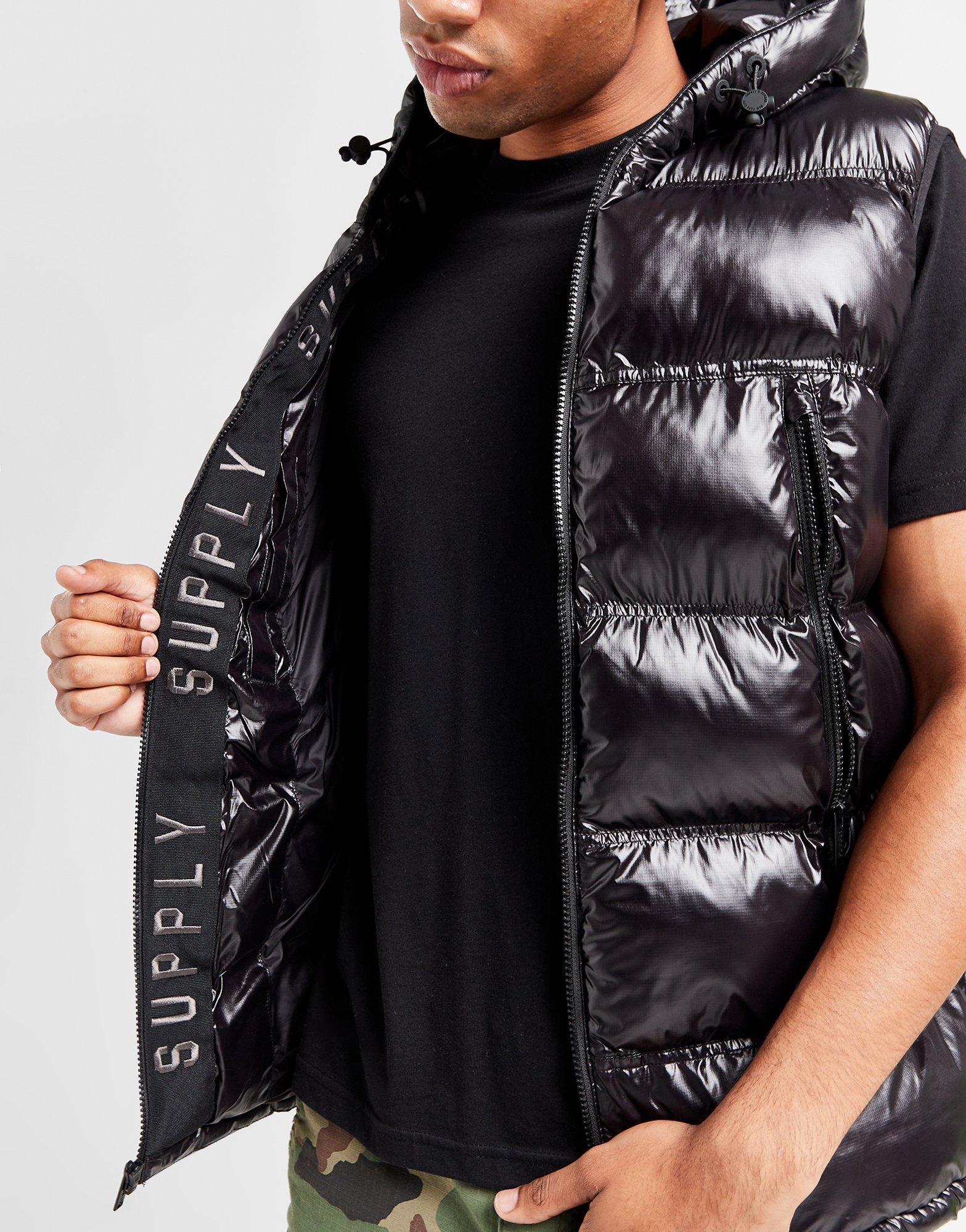 Pánska vesta SUPPLY&DEMAND VESTA NOVO GILET BLK SUPTM16631 Čierna