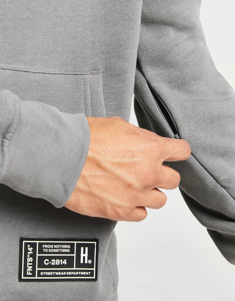 Bluza męska HOODRICH BLUZA Z KAPTUREM BLEND HD GRY HR-0323-0570 Szary