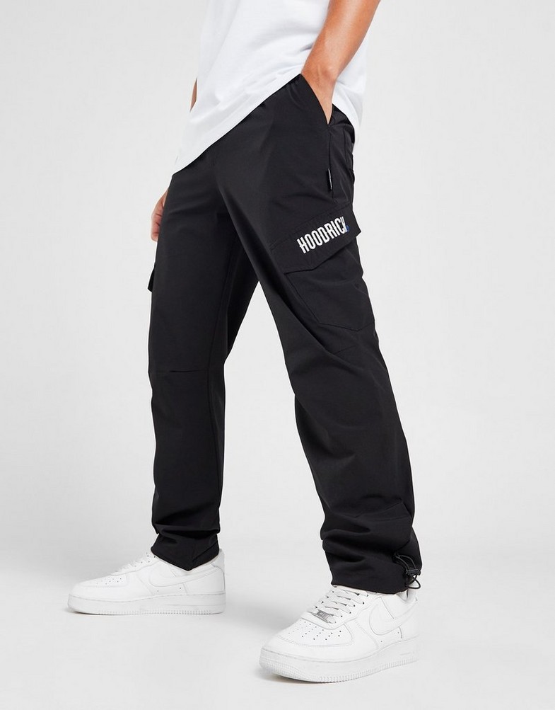 Pánske nohavice HOODRICH NOHAVICE  DISTRICT CARGO BLK HR-0323-0656 Čierna