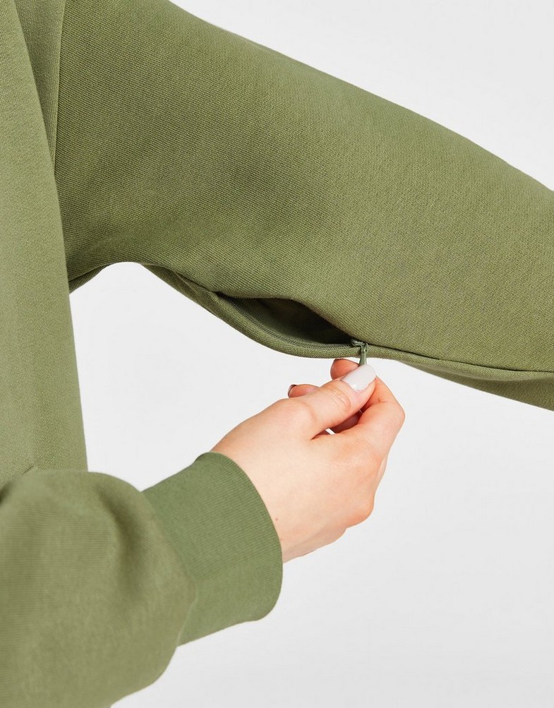 Dámska mikina HOODRICH STAPLE HD KHAKI HW03230517 Khaki