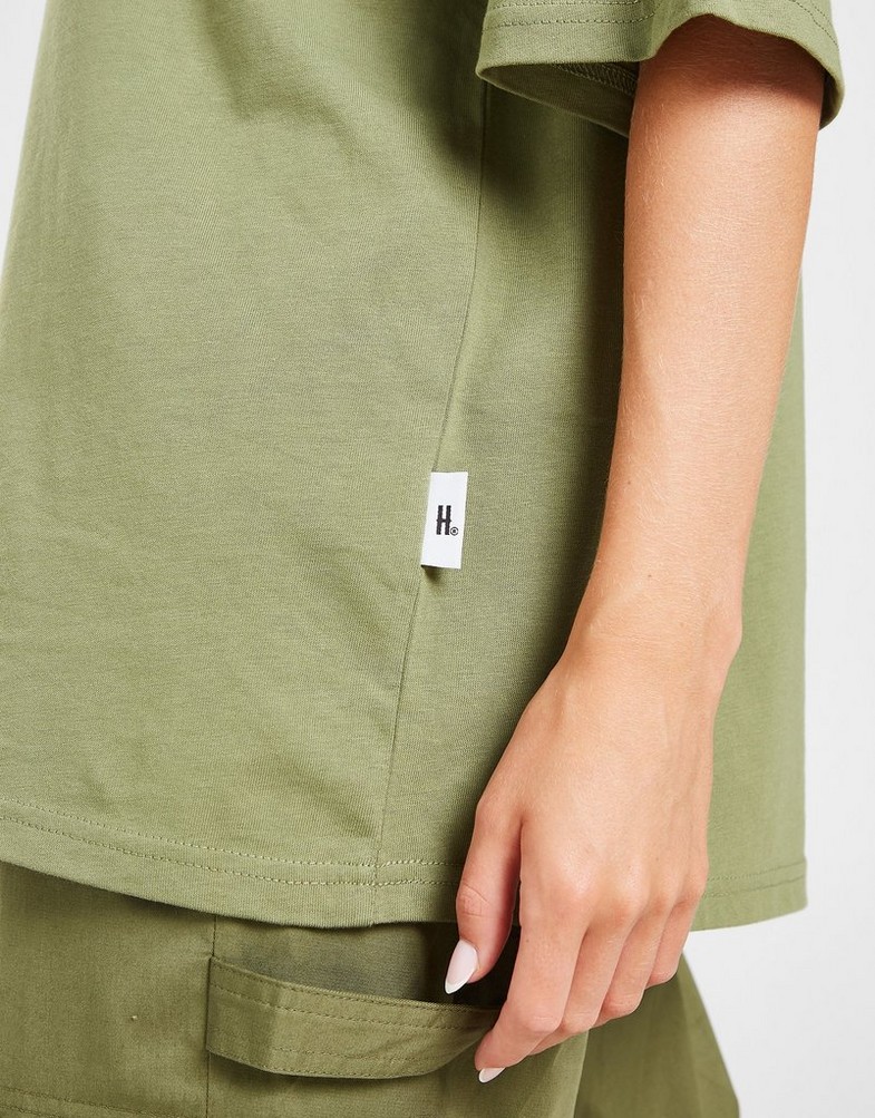 Дамски дрехи големи размери HOODRICH ТЕНИСКА STAPLE BF T KHK HW-0323-0519 Каки