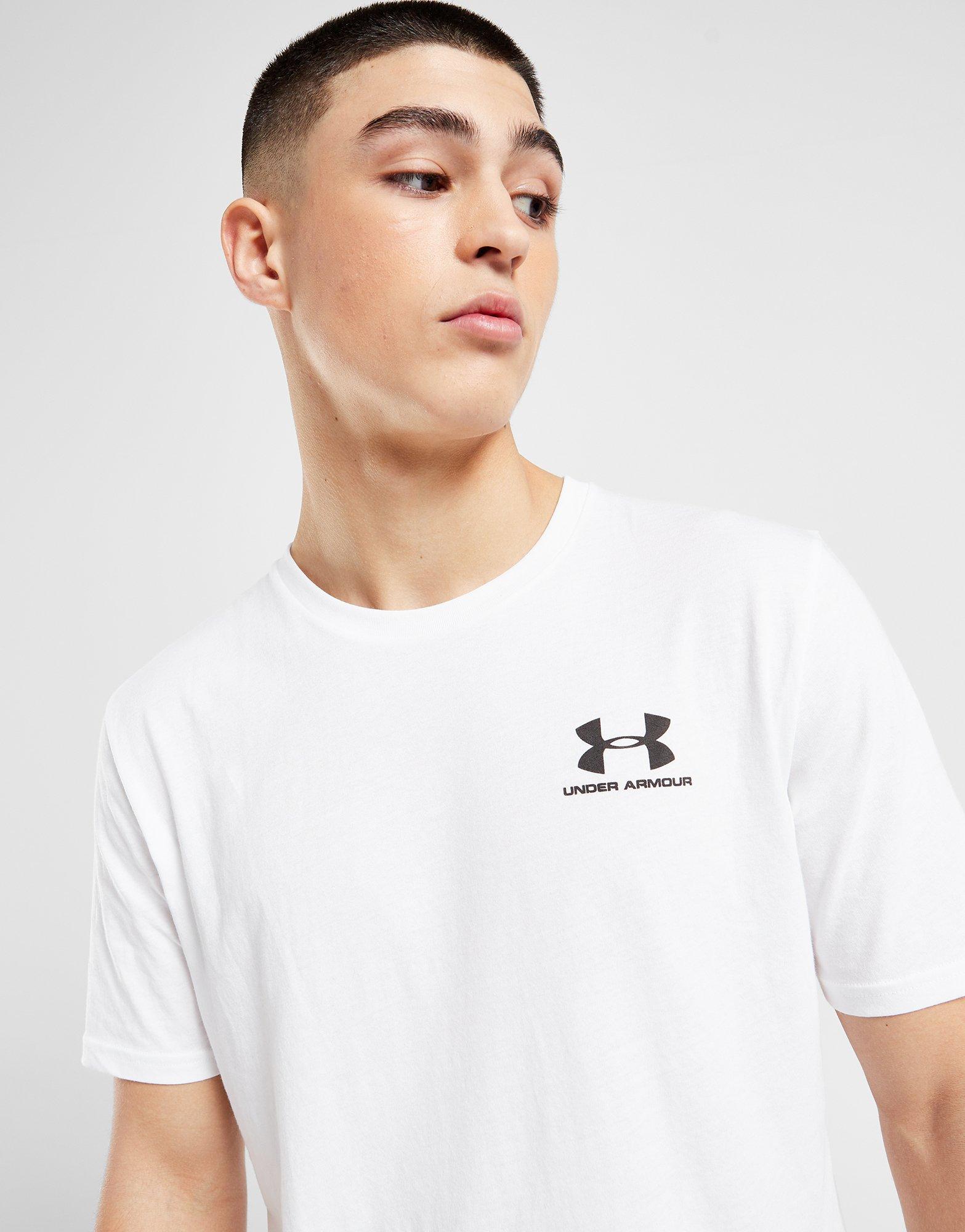 Мъжка тениска UNDER ARMOUR ТЕНИСКА UA SML LOGO TEE WHITE 1326799-100 Бял