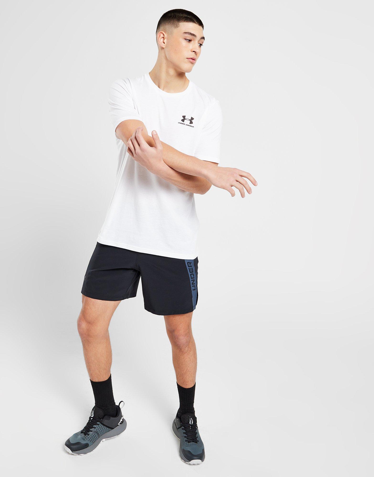Мъжка тениска UNDER ARMOUR ТЕНИСКА UA SML LOGO TEE WHITE 1326799-100 Бял