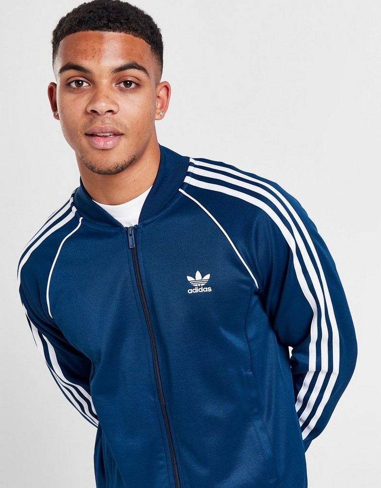 Чоловічі кофти ADIDAS КОФТА НА БЛИСКАВЦІ SSTAR TT NAVY IT7142 Темно-синій