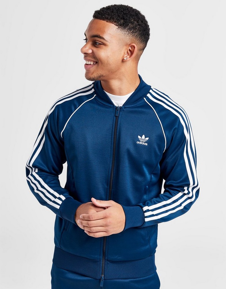Чоловічі кофти ADIDAS КОФТА НА БЛИСКАВЦІ SSTAR TT NAVY IT7142 Темно-синій