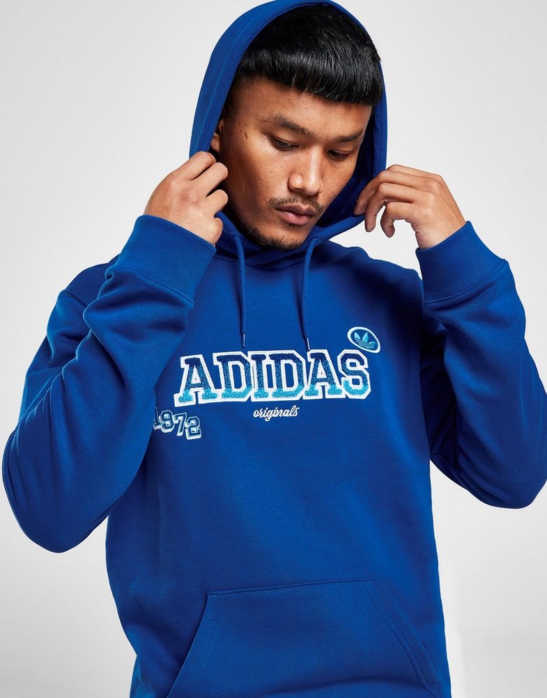 Bluza męska ADIDAS BLUZA Z KAPTUREM GRADIENT HD BLU IR9672 Niebieski