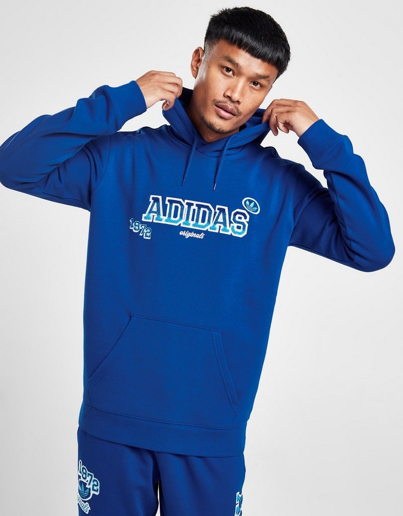 Bluza męska ADIDAS BLUZA Z KAPTUREM GRADIENT HD BLU IR9672 Niebieski
