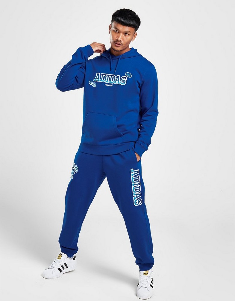 Bluza męska ADIDAS BLUZA Z KAPTUREM GRADIENT HD BLU IR9672 Niebieski