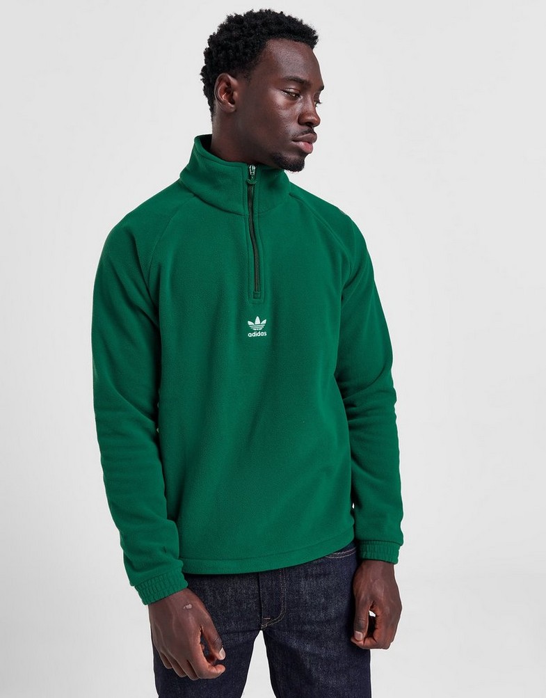 Bluza męska ADIDAS BLUZA ROZPINANA POLAR FLC HZ GREEN IS7238 Zielony