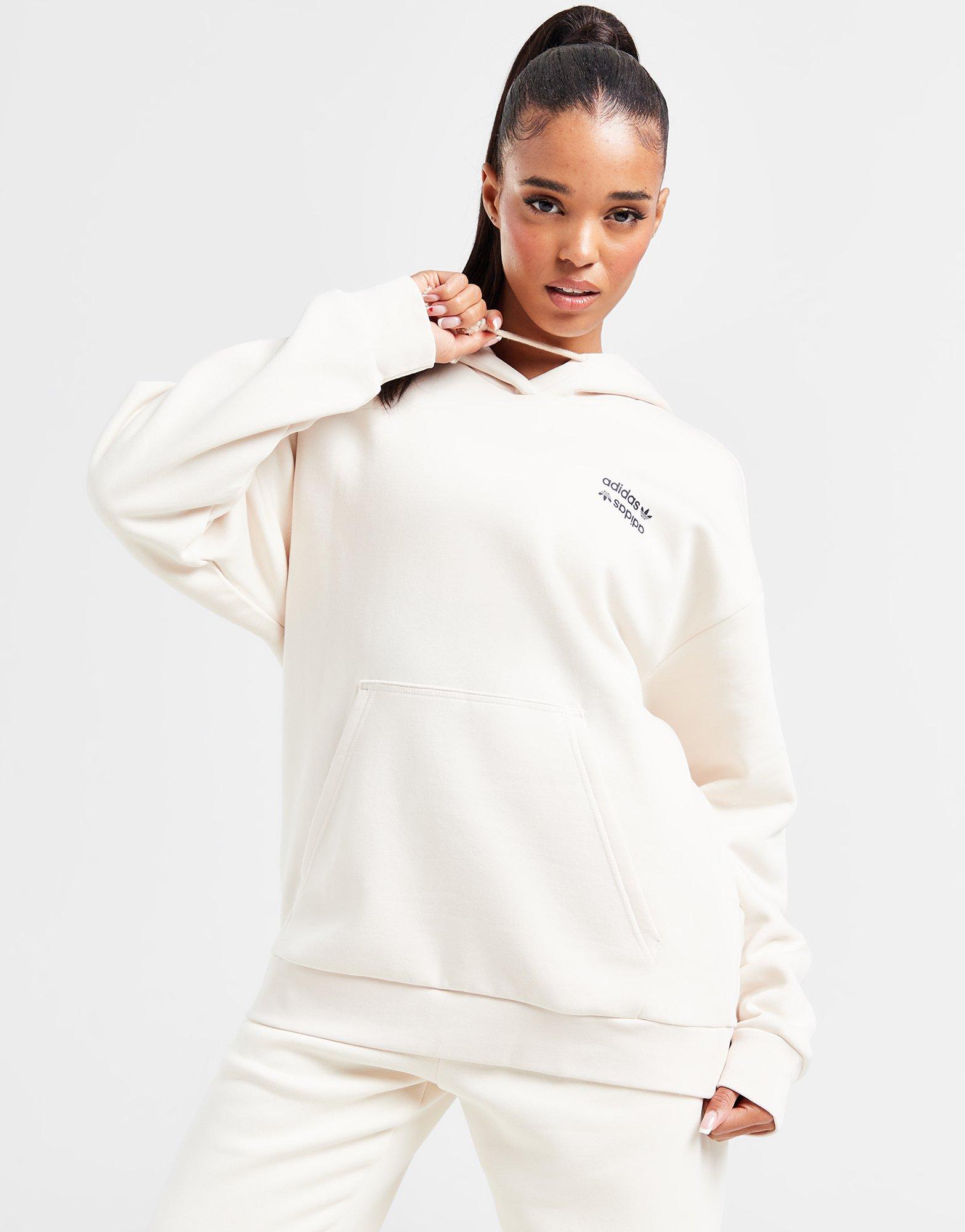 Дамска блуза ADIDAS СУИТЧЪР С КАЧУЛКА LINEAR OH HD W'WHT 42 IT7120 Бежов