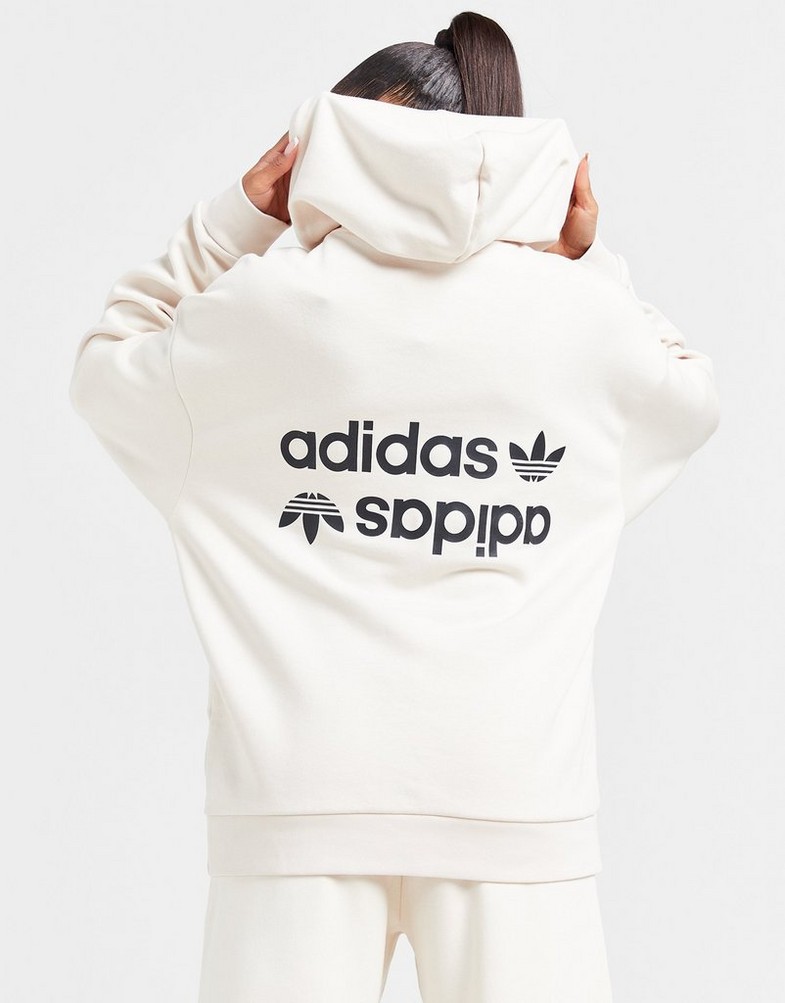 Bluza damska ADIDAS BLUZA Z KAPTUREM LINEAR OH HD W'WHT 42 IT7120 Beżowy