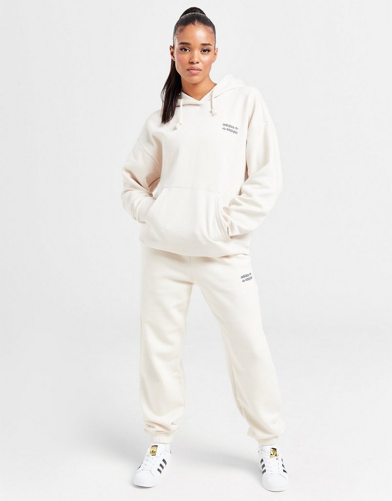 Bluza damska ADIDAS BLUZA Z KAPTUREM LINEAR OH HD W'WHT 42 IT7120 Beżowy