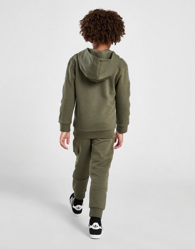 Gyerek melegítőszett ADIDAS MELEGÍTŐ CARGO IQ4701 Khaki