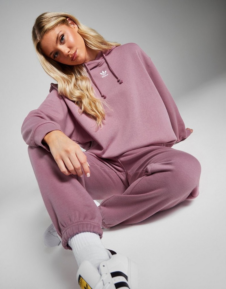 Moteriškas džemperis ADIDAS DŽEMPERIS SU GOBTUVU TREF ESS HD MVE/WHT 43 IT1508 Rožinė