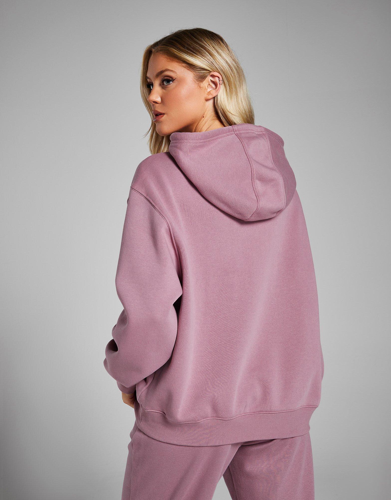 Bluză pentru femei ADIDAS BLUZĂ CU GLUGĂ TREF ESS HD MVE/WHT 43 IT1508 Roz