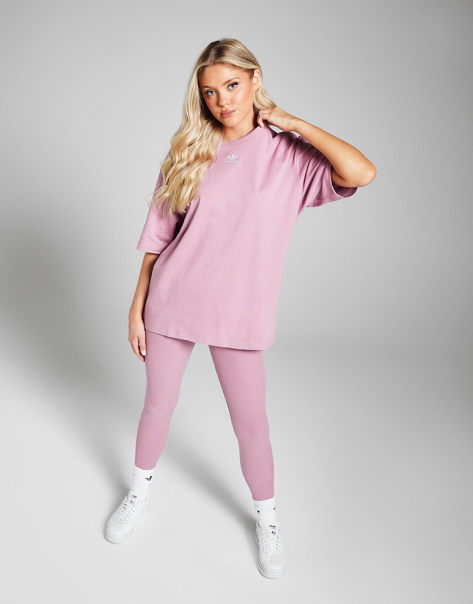 Moteriški marškinėliai ADIDAS MARŠKINĖLIAI TREF ESS T MVE/WHT 33 IT1506 Rožinė