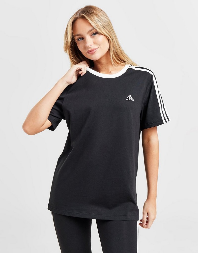 Tricou pentru femei ADIDAS TRICOU BOS 3S TEE BLK/WH 32 GS1379 Negru