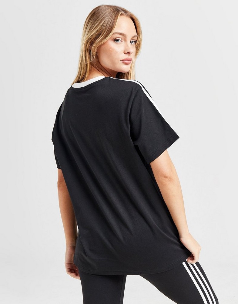 Tricou pentru femei ADIDAS TRICOU BOS 3S TEE BLK/WH 32 GS1379 Negru