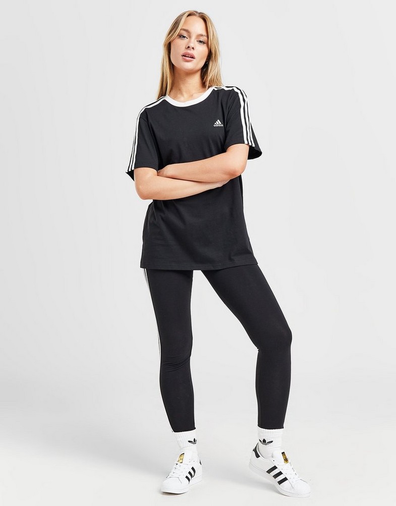 Tricou pentru femei ADIDAS TRICOU BOS 3S TEE BLK/WH 32 GS1379 Negru