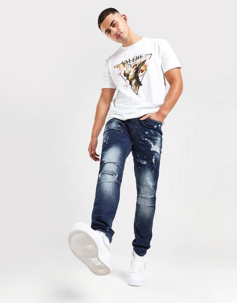 Męskie SUPPLY & DEMAND SPODNIE HORTON JEAN BLU . SUPTM16807 Granatowy