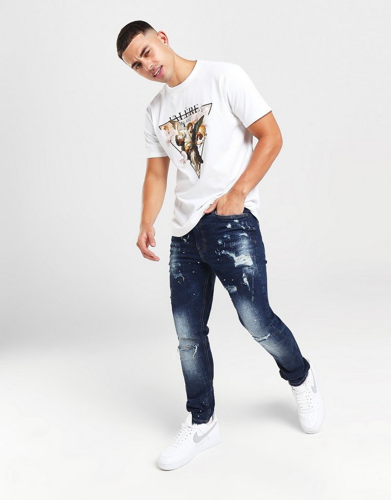 Męskie SUPPLY & DEMAND SPODNIE HORTON JEAN BLU . SUPTM16807 Granatowy