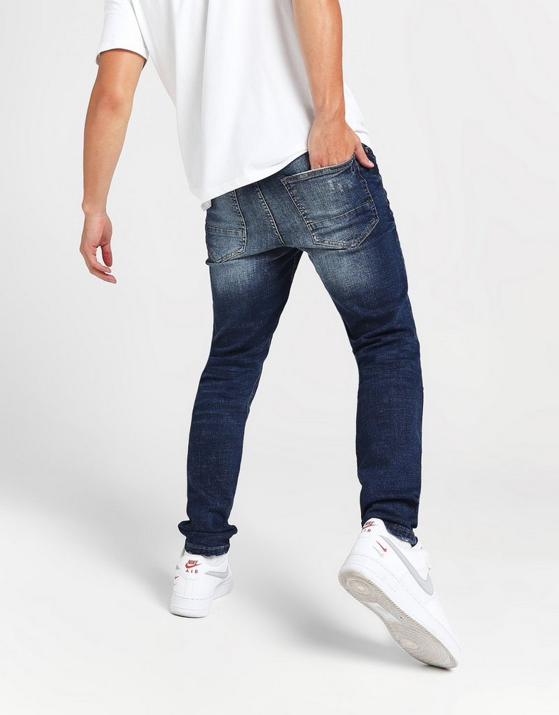 Męskie SUPPLY & DEMAND SPODNIE HORTON JEAN BLU . SUPTM16807 Granatowy