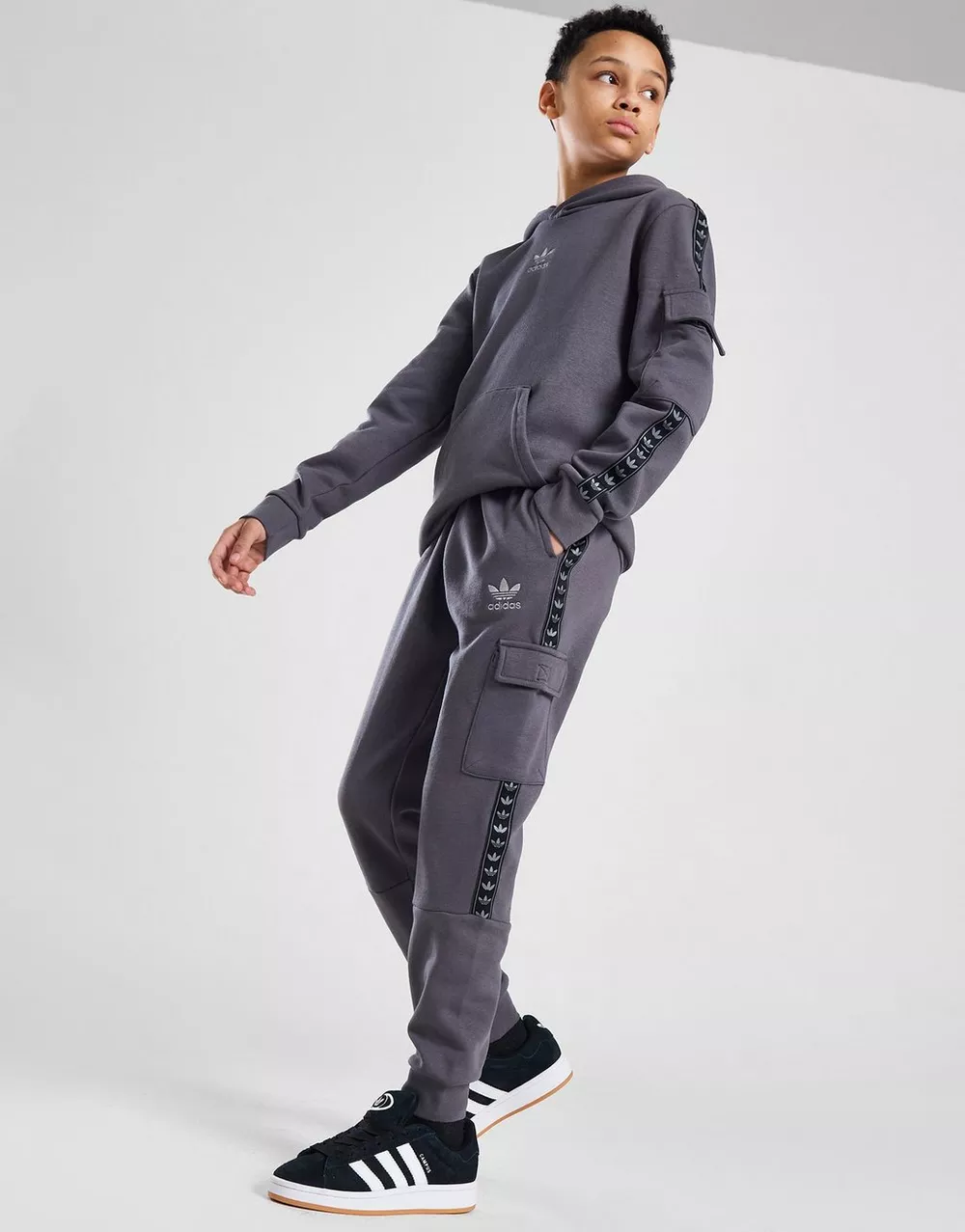 ADIDAS ШТАНИ TPE JOG GRY/BLK, фото 1 з 5