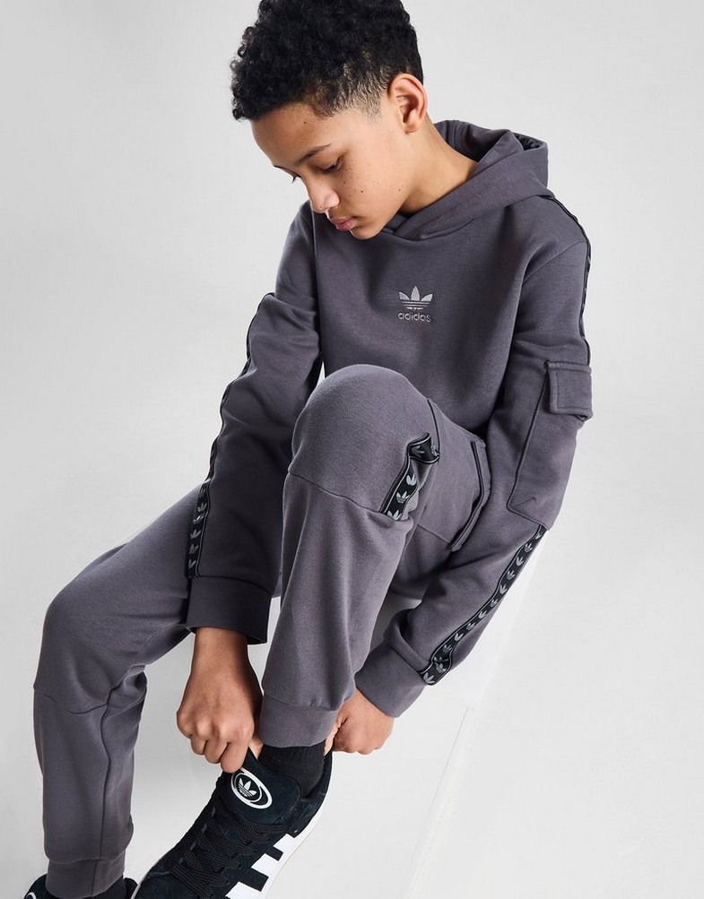 Дитячі штани ADIDAS ШТАНИ TPE JOG GRY/BLK IQ4707 Сірий