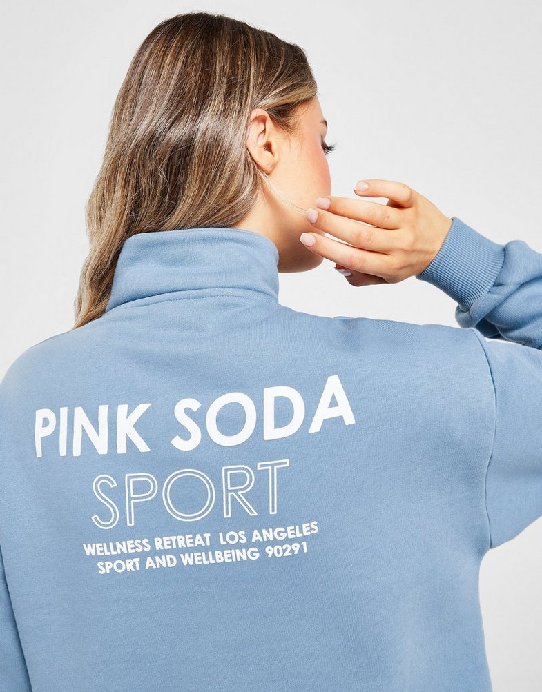 Жіночі кофти PINK SODA КОФТА НА БЛИСКАВЦІ RETREAT QTRZ TROS PSSTW11751110 Блакитний