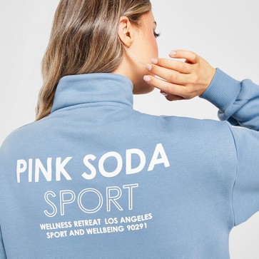 Pink soda sport on sale logo panel hoodie