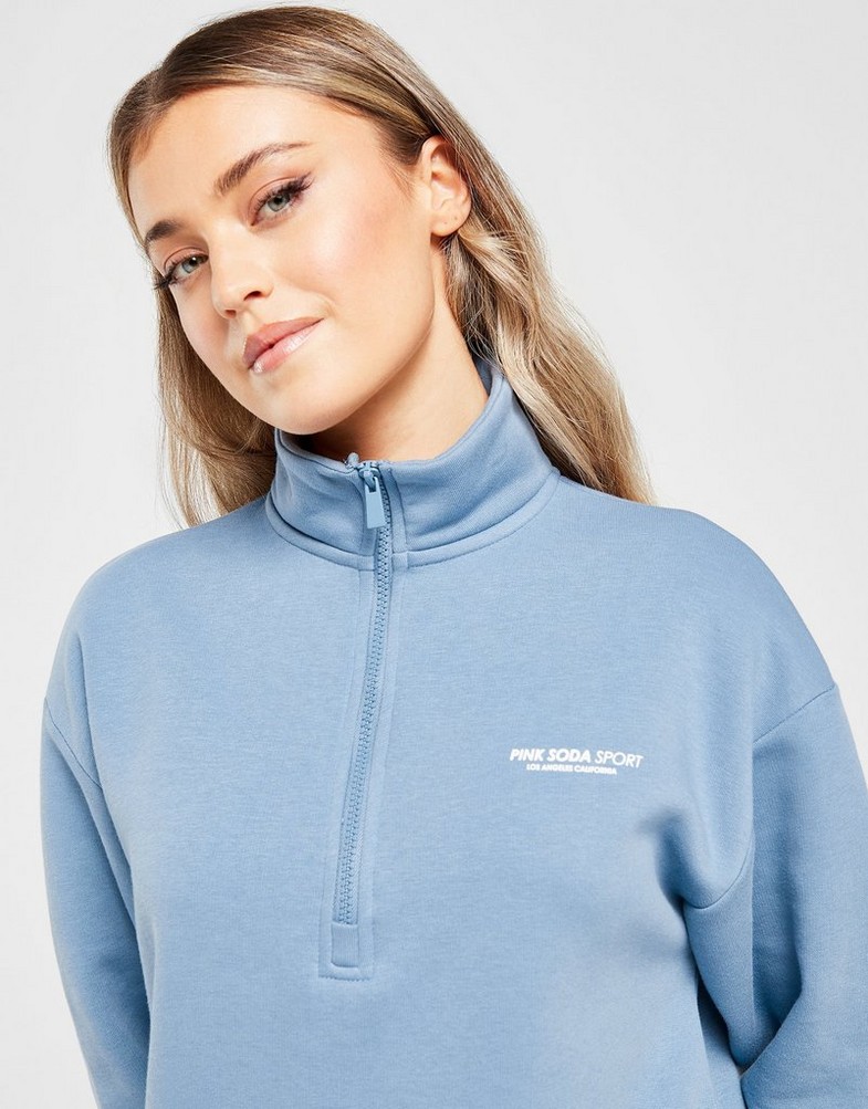 Жіночі кофти PINK SODA КОФТА НА БЛИСКАВЦІ RETREAT QTRZ TROS PSSTW11751110 Блакитний