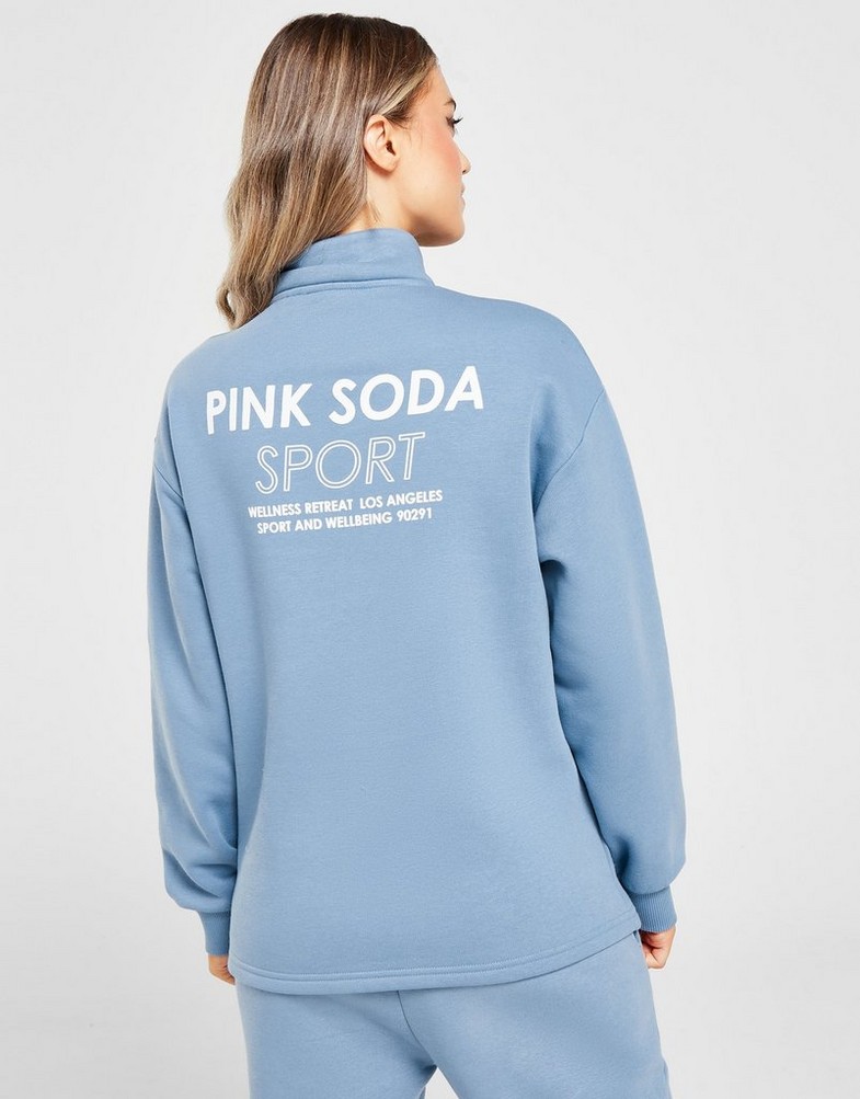 Жіночі кофти PINK SODA КОФТА НА БЛИСКАВЦІ RETREAT QTRZ TROS PSSTW11751110 Блакитний