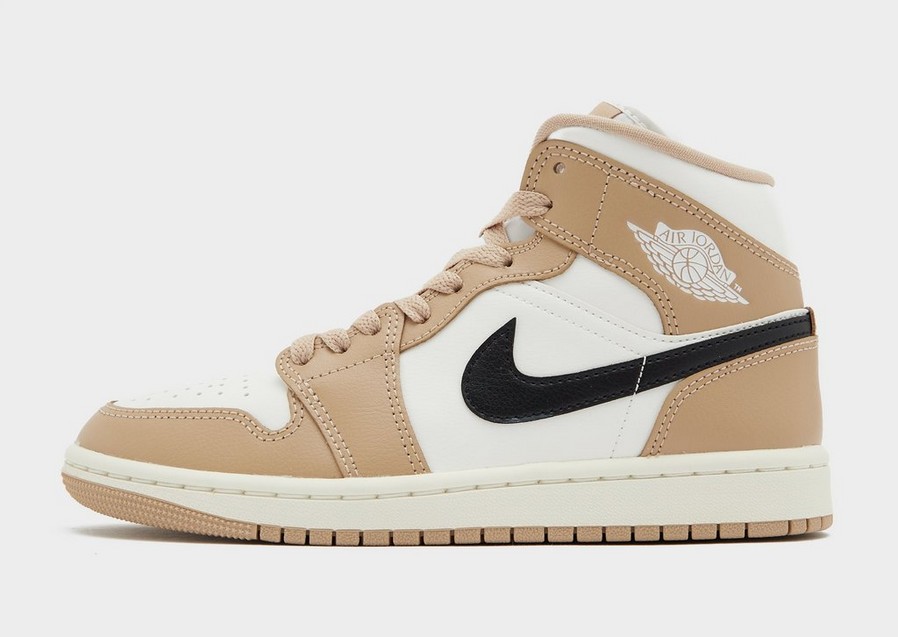 Buty sneakersy damskie WMNS AIR JORDAN 1 MID  BQ6472-103 Brązowy