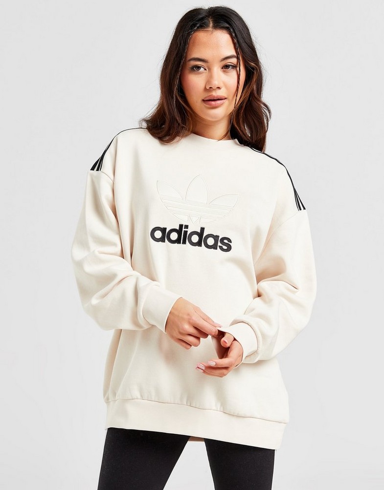 Жіночі кофти ADIDAS КОФТА SATIN TREF CREW W'WHT IT7146 Бежевий